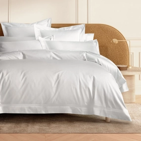 1200TC Palais White Quilt Cover by Sheridan