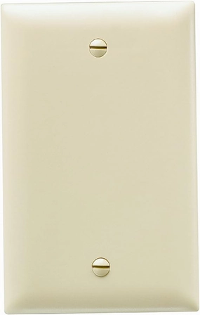 1Gang Blank Wall Plate. Ivory