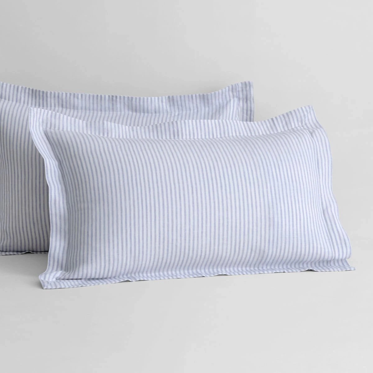 Abbotson Blue Ticking Stripe Quilt Cover Set by Sheridan
