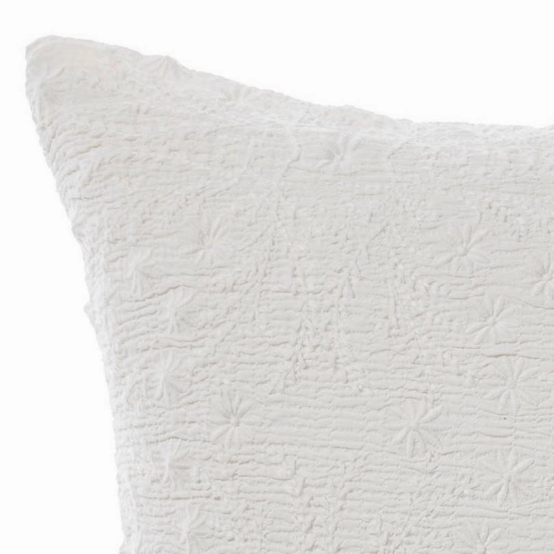 Abigail White European Pillowcase by Linen House