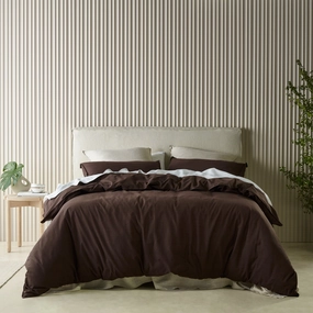 Acacia Chocolate Quilt Cover Set by Bianca