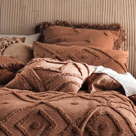 Adalyn Pecan 50 x 50cm Cushion by Linen House