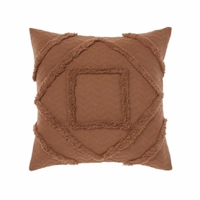 Adalyn Pecan 50 x 50cm Cushion by Linen House