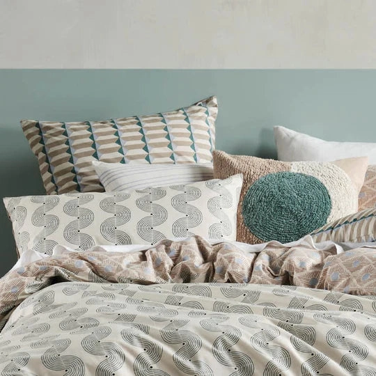 Aida Sky European Pillowcase by Linen House