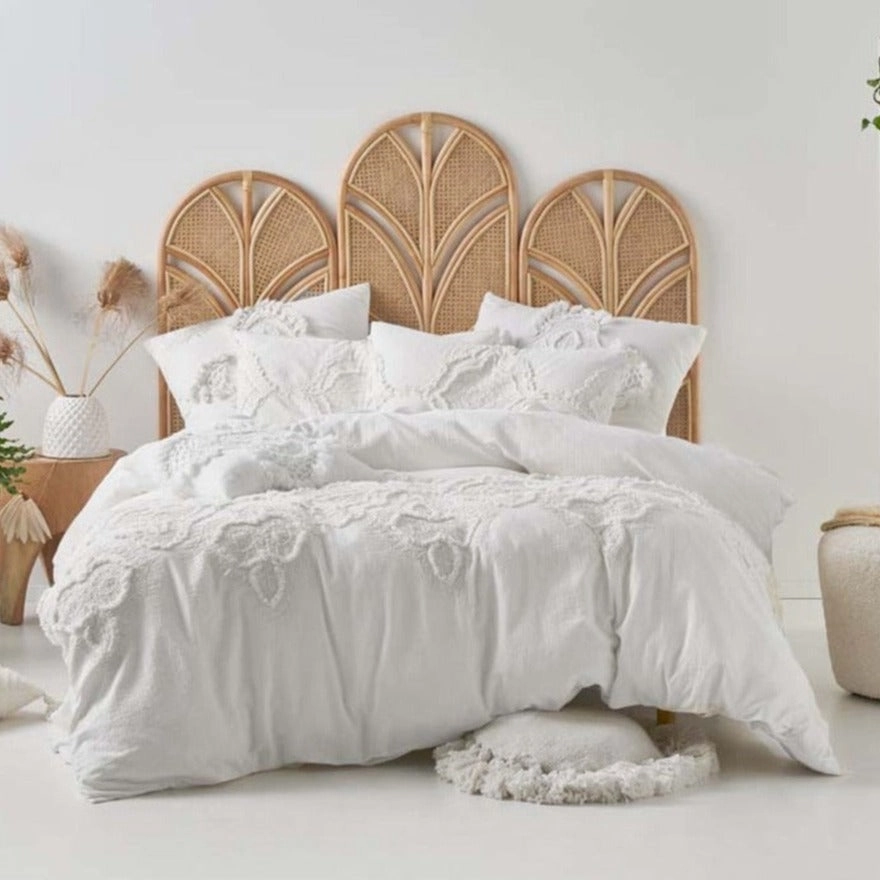 Alli White Quilt Cover Set by Linen House