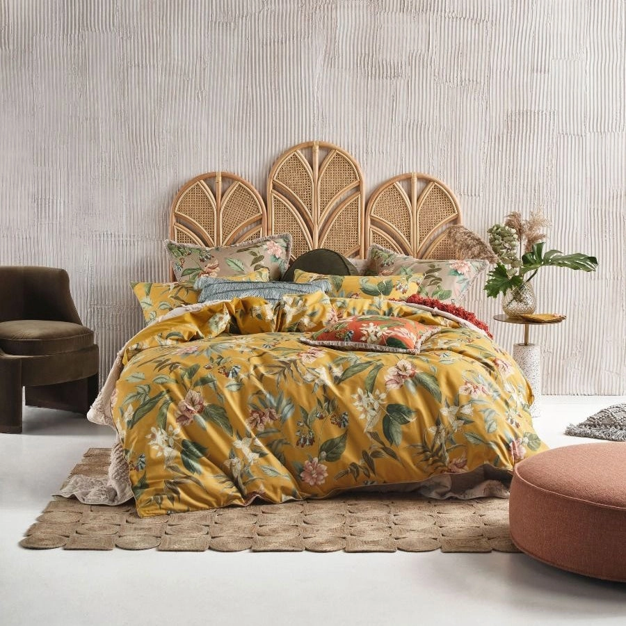 Anastacia Chai Quilt Cover Set by Linen House