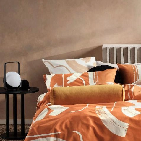 Arden Apricot Quilt Cover Set by Linen House