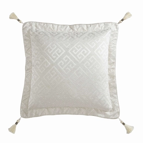 Athena Gold Square Cushion Pillowcase by Davinci
