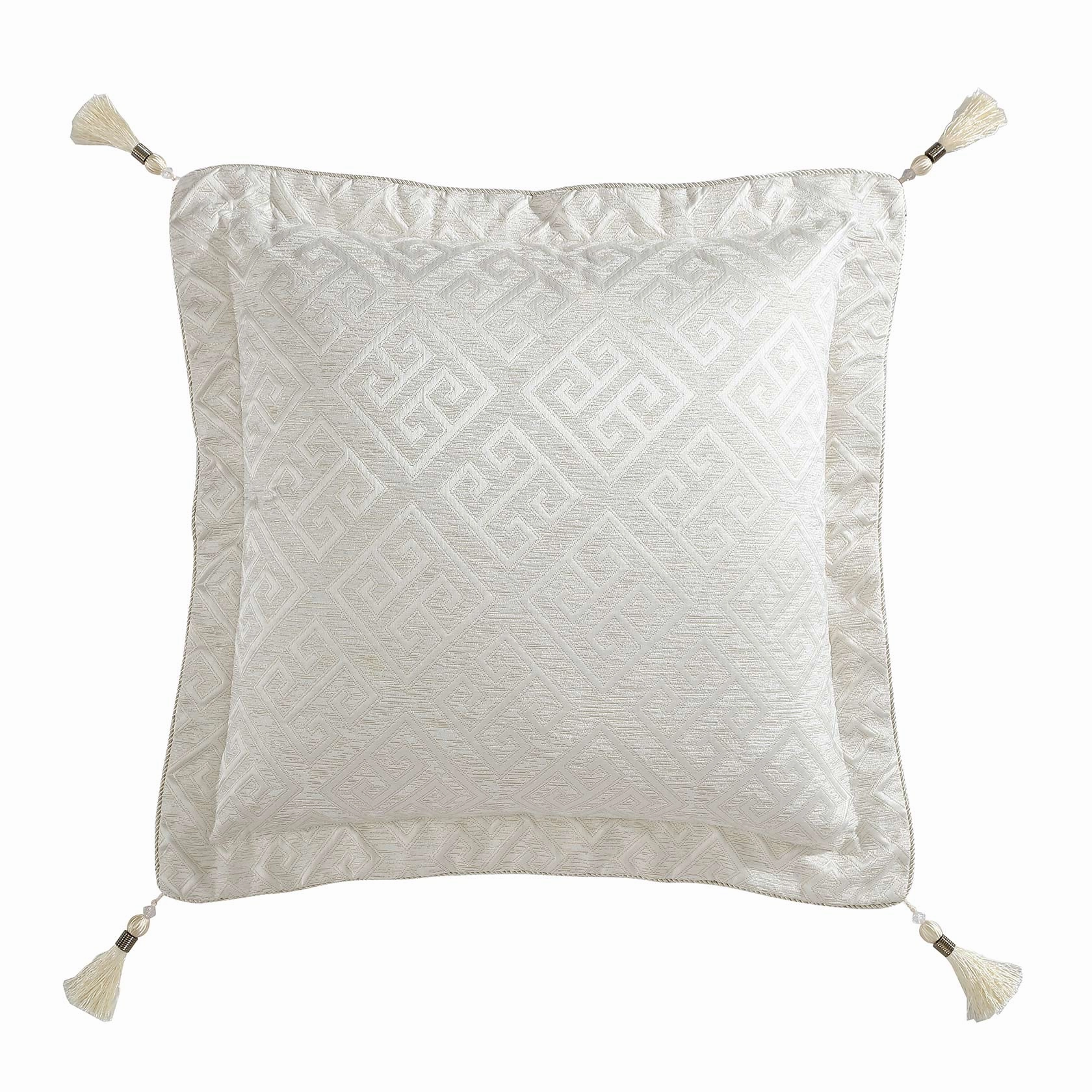 Athena Gold Square Cushion Pillowcase by Davinci
