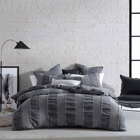 Axel Granite Quilt Cover Set by Logan and Mason Platinum