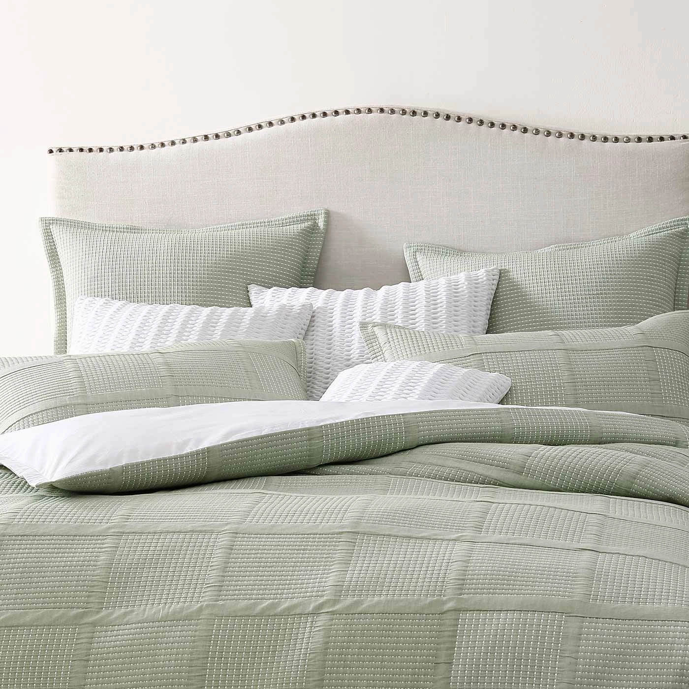 Bradshaw Green Quilt Cover Set by Private Collection