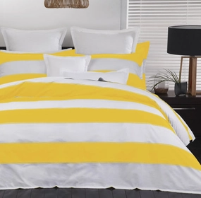 Bristol Yellow Quilt Cover Set by Logan and Mason