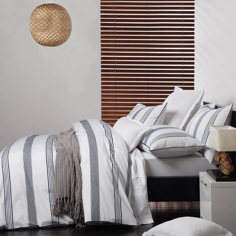 Bronson White Quilt Cover Set by Logan and Mason