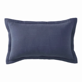Caspian Indigo Breakfast Cushion by Logan and Mason Platinum