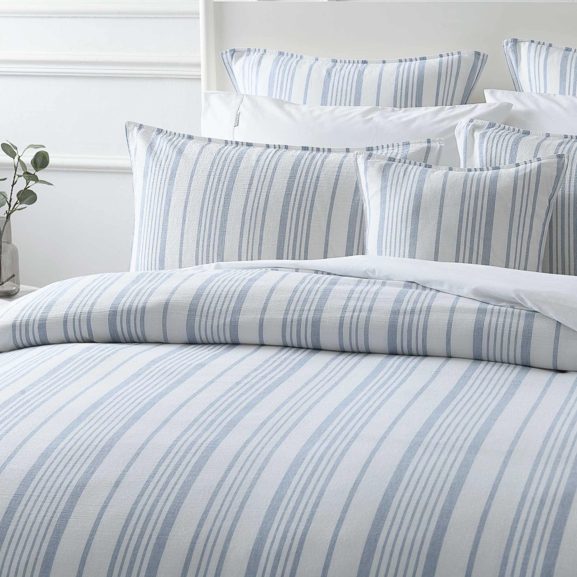 Cayman Blue Quilt Cover Set by Bianca