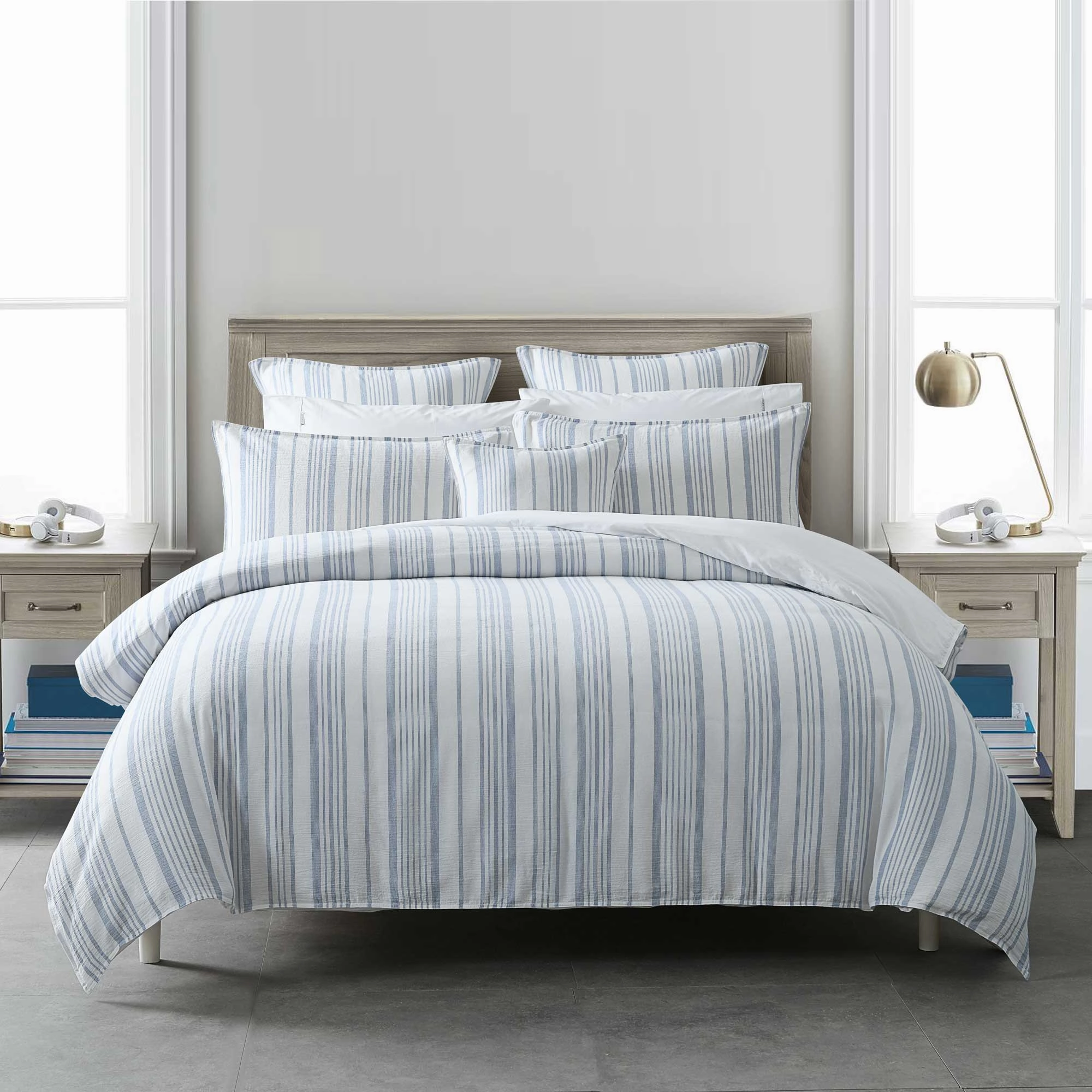 Cayman Blue Quilt Cover Set by Bianca