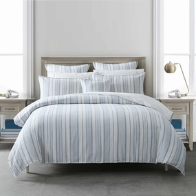 Cayman Blue Quilt Cover Set by Bianca