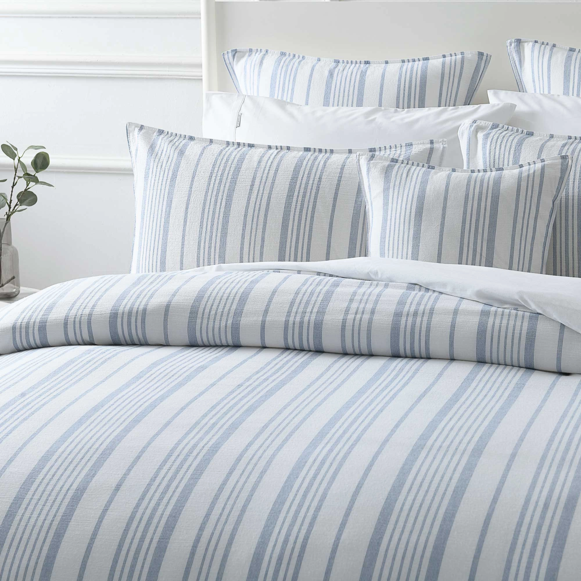 Cayman Blue Quilt Cover Set by Bianca