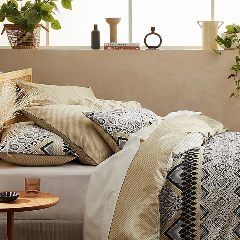 Chayton Linen Quilt Cover Set by Logan & Mason
