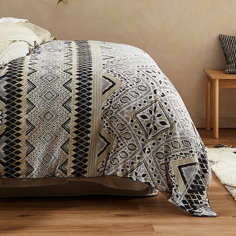 Chayton Linen Quilt Cover Set by Logan & Mason