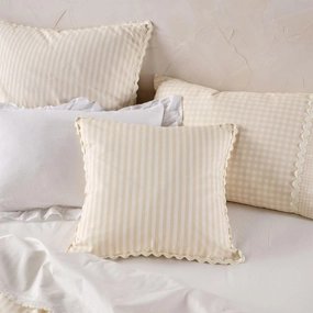 Chica Natural Cushion by Linen House