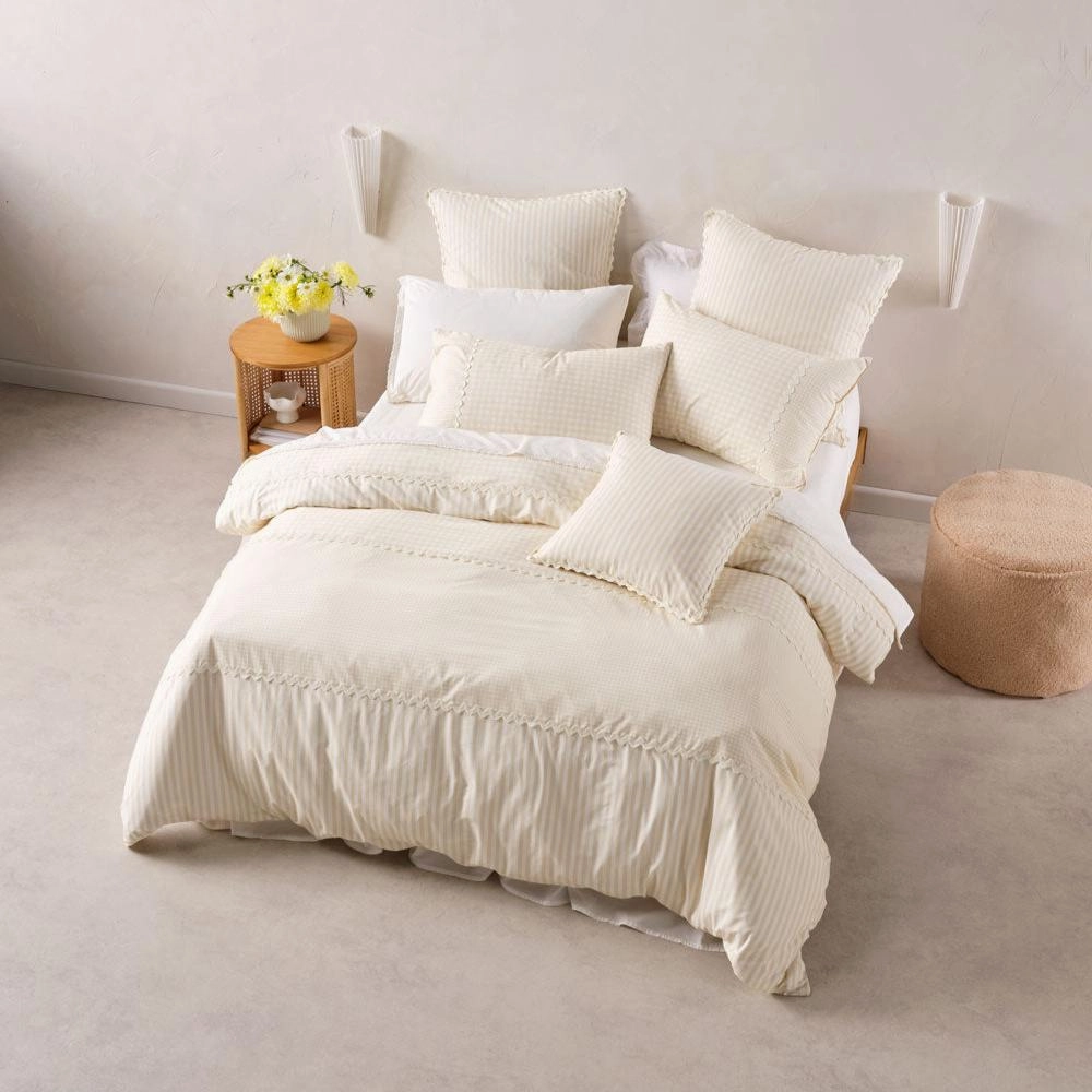 Chica Natural Cushion by Linen House