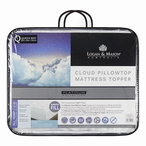 Cloud White Mattress Topper by Logan and Mason