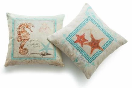 Coastal Starfish Pillow Cover