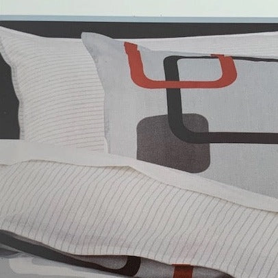Connor Silver Quilt Cover Set by Logan and Mason