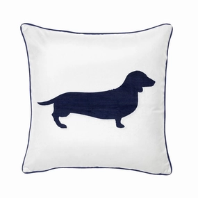 Dachshund Coordinate Velvet Cushion 43 x 43cm by Bianca