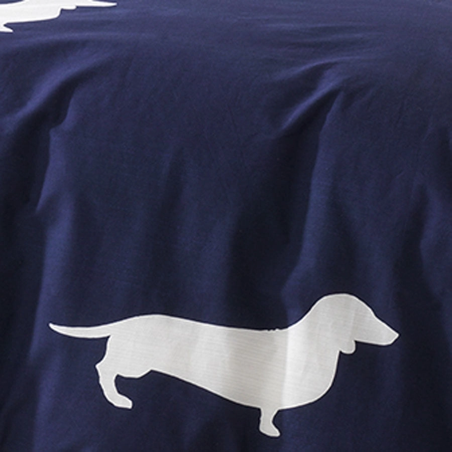 Dachshund Indigo Quilt Cover Set by Bianca