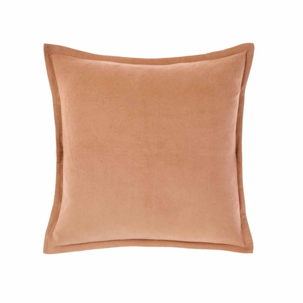Den Caramel Square filled Cushion 48 x 48cm by Linen House