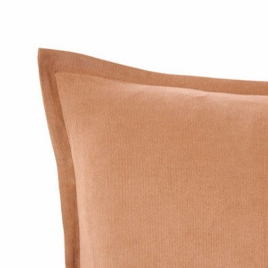 Den Caramel Square filled Cushion 48 x 48cm by Linen House