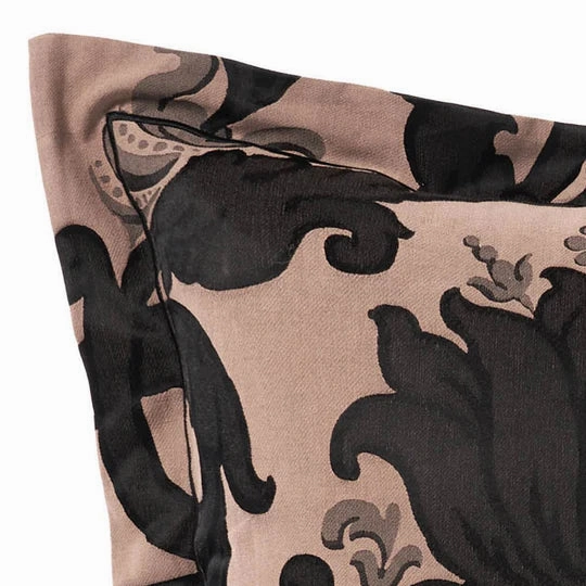 Dionisia Black European Pillowcase by GRACE Linen House