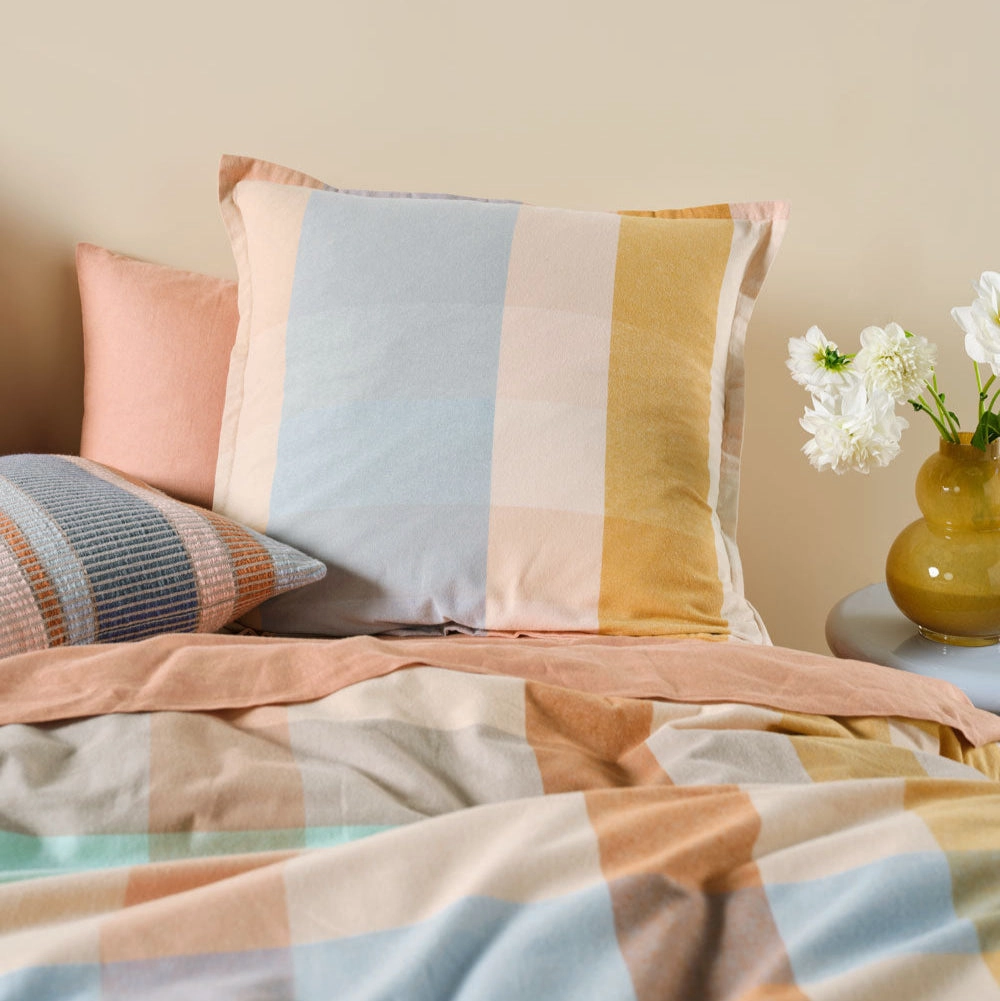 Eastwood Hazelnut European Pillowcase by Linen house