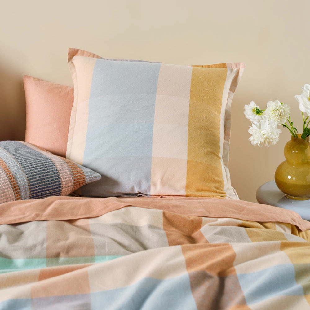 Eastwood Hazelnut European Pillowcase by Linen house