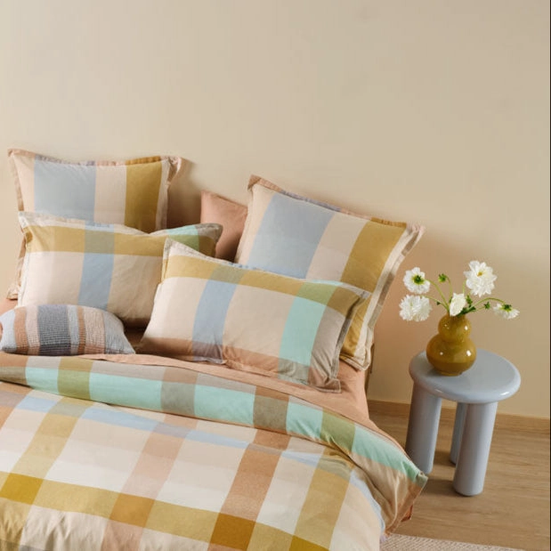 Eastwood Hazelnut European Pillowcase by Linen house