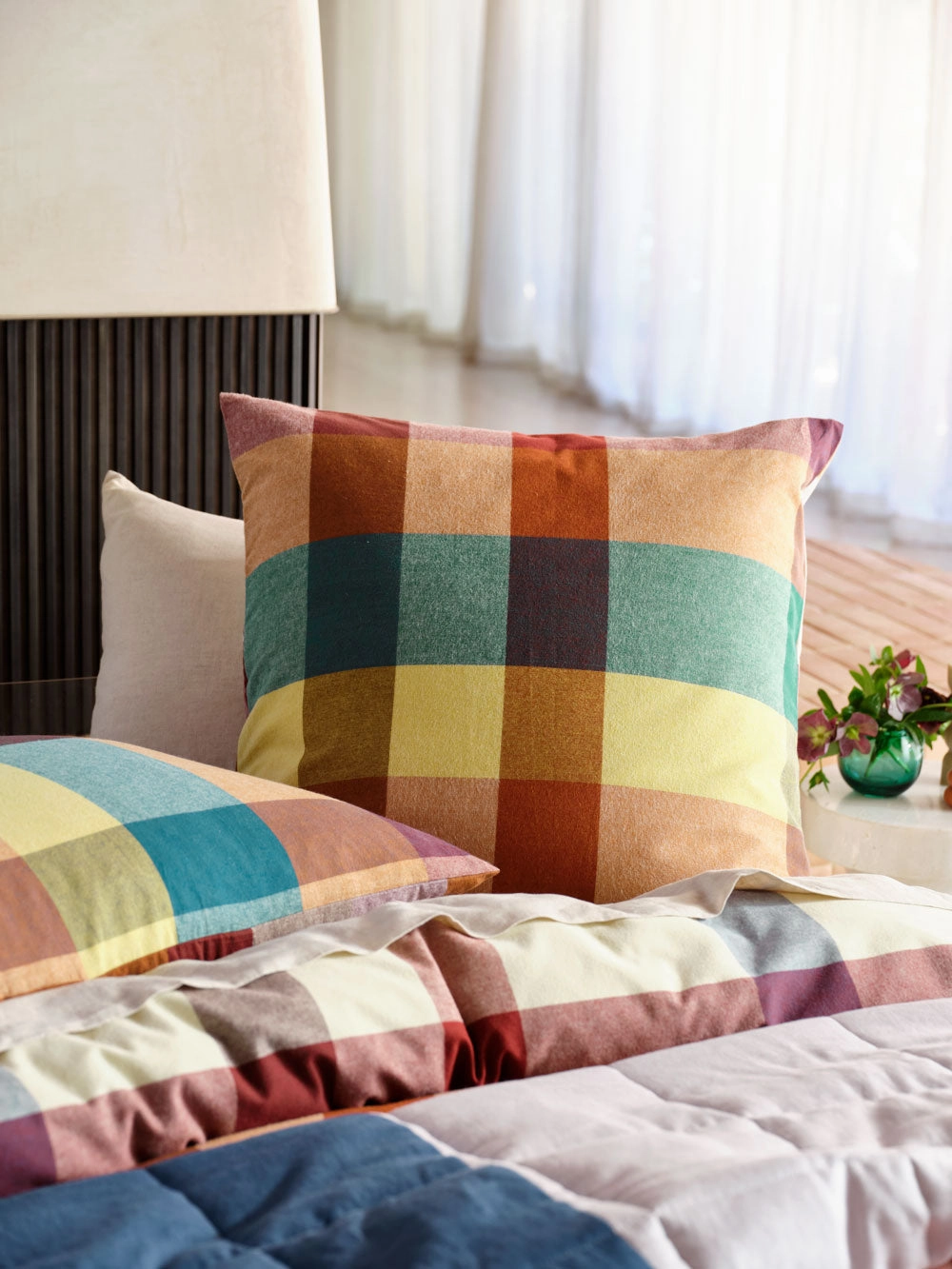 Eastwood Pecan European Pillowcase by Linen house