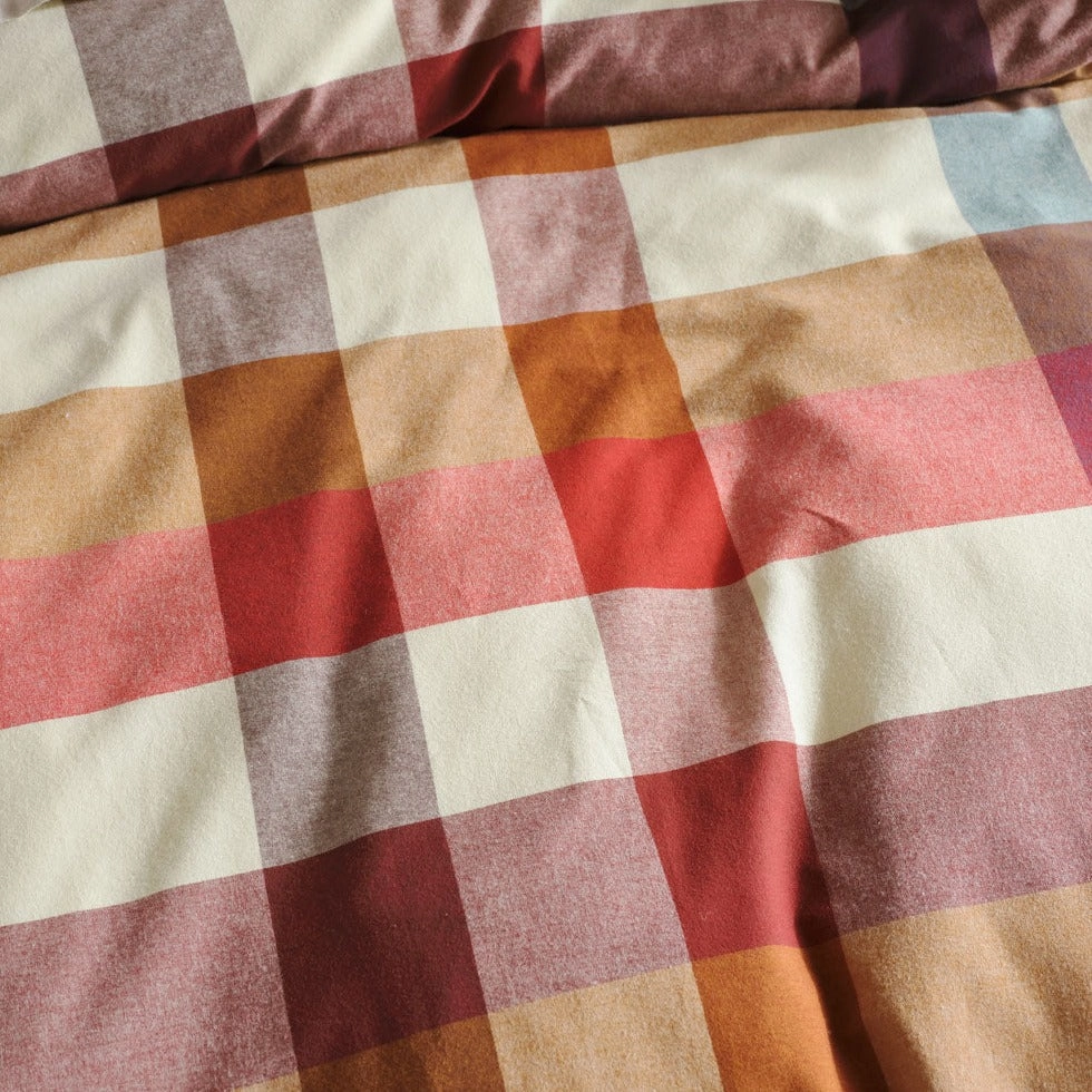 Eastwood Pecan Quilt Cover Set by Linen House