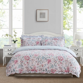 Edita's Garden Blush Quilt Cover Set by Laura Ashley