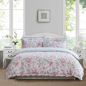 Edita's Garden Blush Quilt Cover Set by Laura Ashley