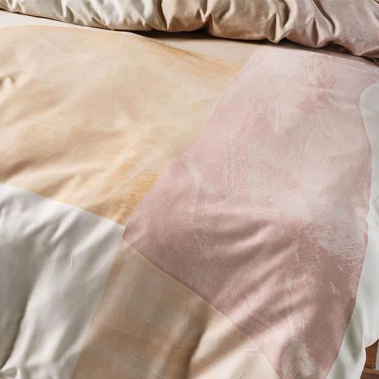 Eisha Sand Quilt Cover Set by Linen House