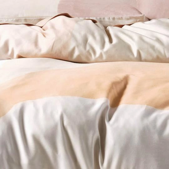 Eisha Sand Quilt Cover Set by Linen House