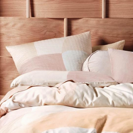 Eisha Sand Quilt Cover Set by Linen House