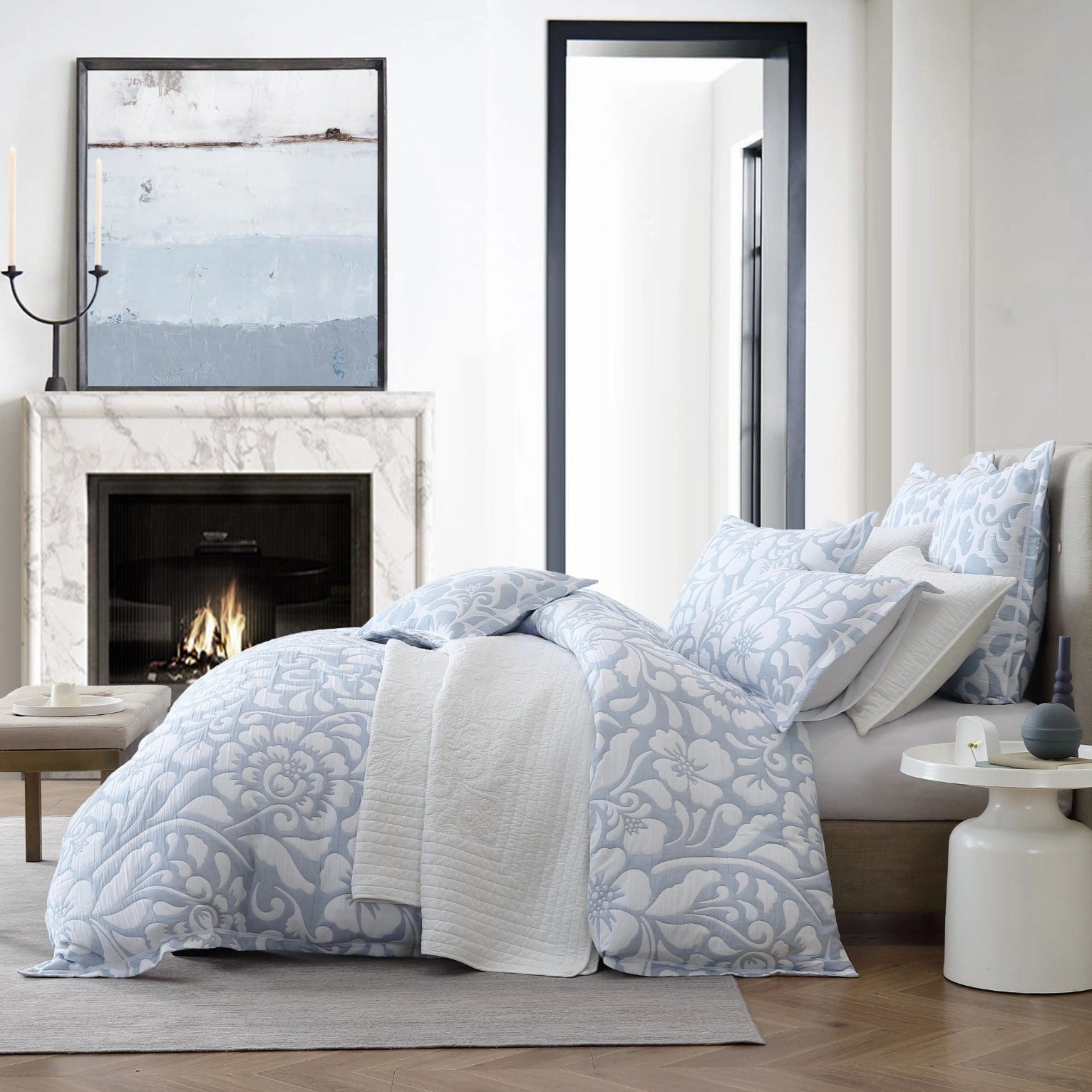 Eleanor Sky Quilt Cover Set by Private Collection