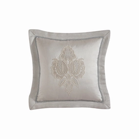 Emerson Ivory Square Cushion Pillowcase by Davinci