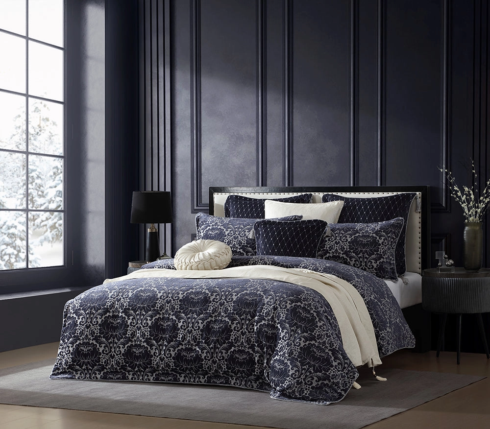 Esmeralda Ink Square Cushion Pillowcase by Davinci