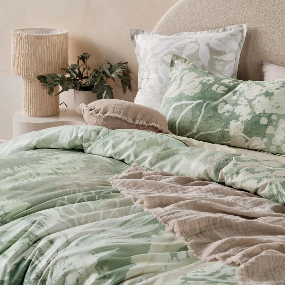 Esperance Leaf Quilt Cover Set by Linen House