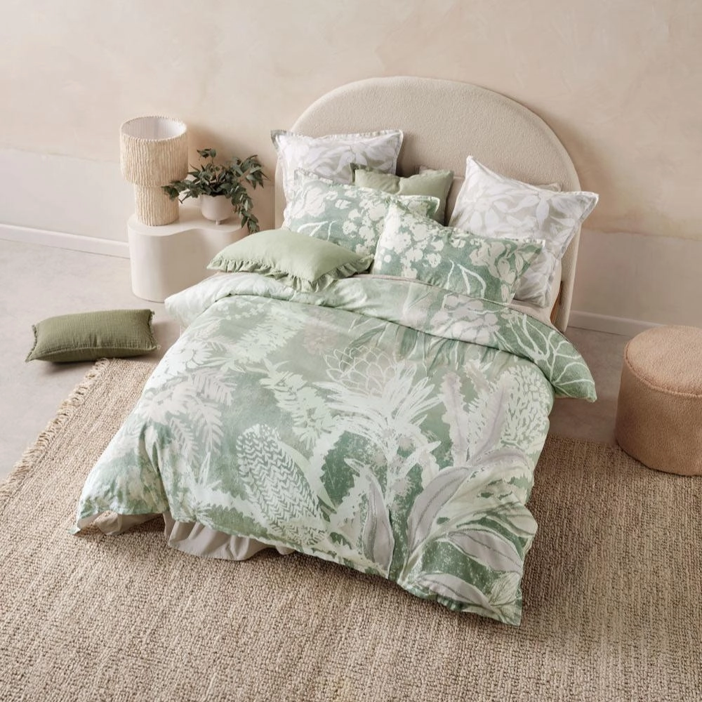 Esperance Leaf Quilt Cover Set by Linen House