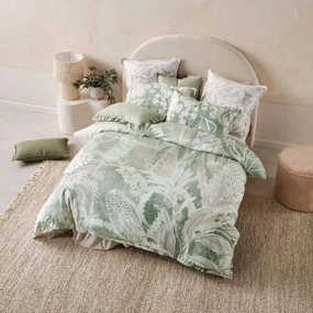 Esperance Leaf Quilt Cover Set by Linen House